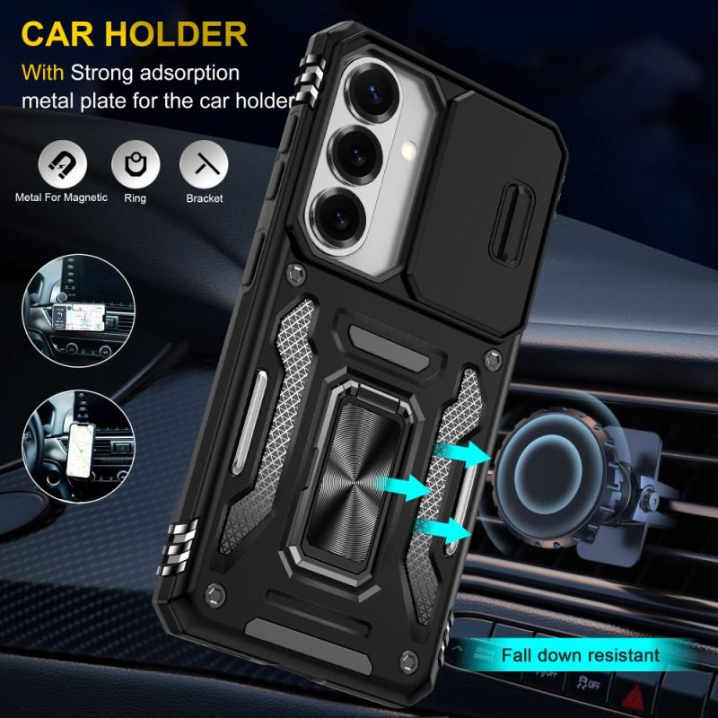 Coque Samsung Galaxy S26 Béquille et Protection Caméra Coulissante