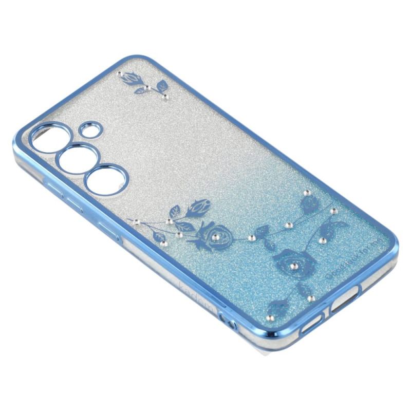 Coque Samsung Galaxy S26 Fleurs et Strass à Lanière KADEM