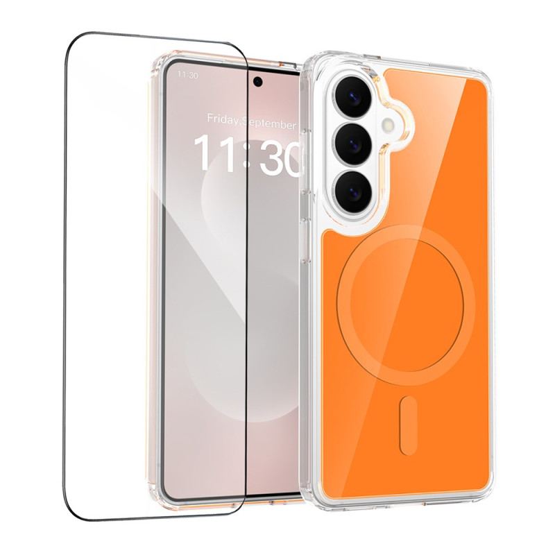 Coque Samsung Galaxy S26 Magnétique avec Verre Trempé Anti-Choc