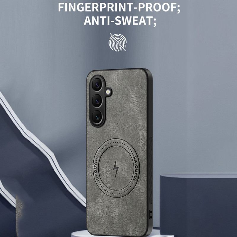 Coque Samsung Galaxy S26 Magnétique Effet Cuir