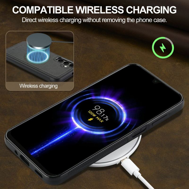 Coque Samsung Galaxy S26 Magnétique Effet Cuir LC.IMEEKE