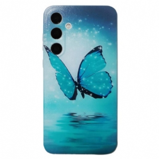 Coque Samsung Galaxy S26 Papillon Bleu