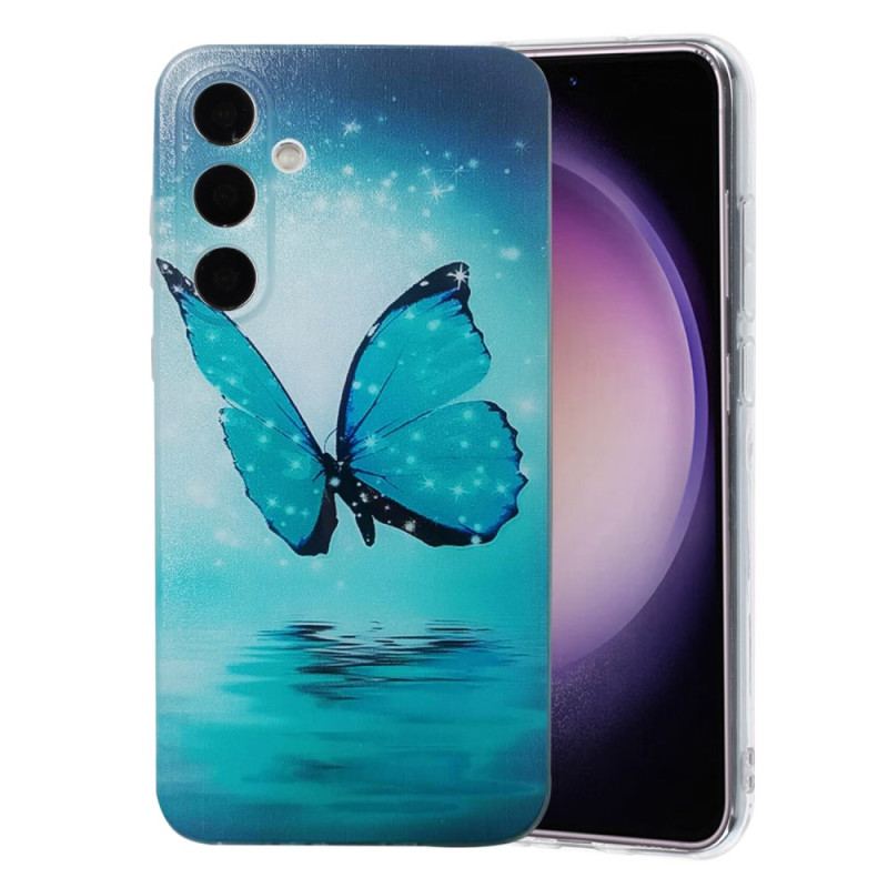 Coque Samsung Galaxy S26 Papillon Bleu