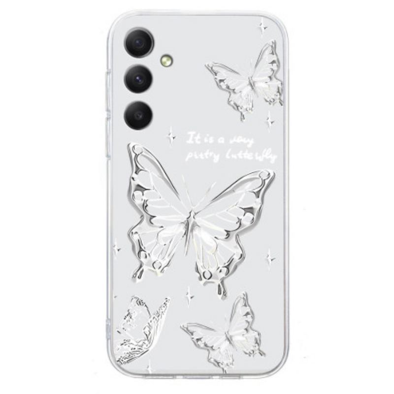 Coque Samsung Galaxy S26 Papillons Blancs