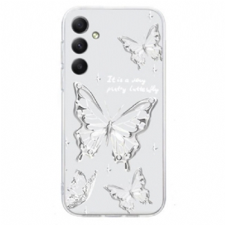 Coque Samsung Galaxy S26 Papillons Blancs