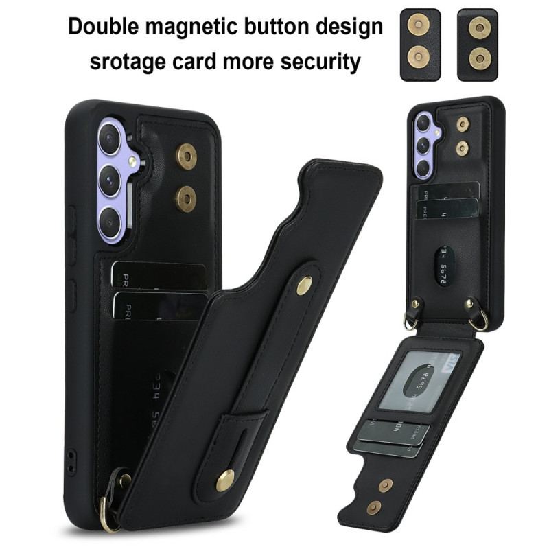 Coque Samsung Galaxy S26 Porte-Cartes et Bandoulière