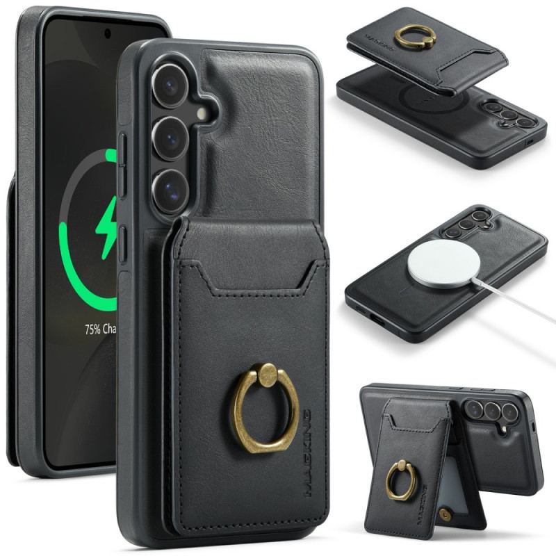 Coque Samsung Galaxy S26 Porte-Cartes Magnétique et Anneau MAGKING