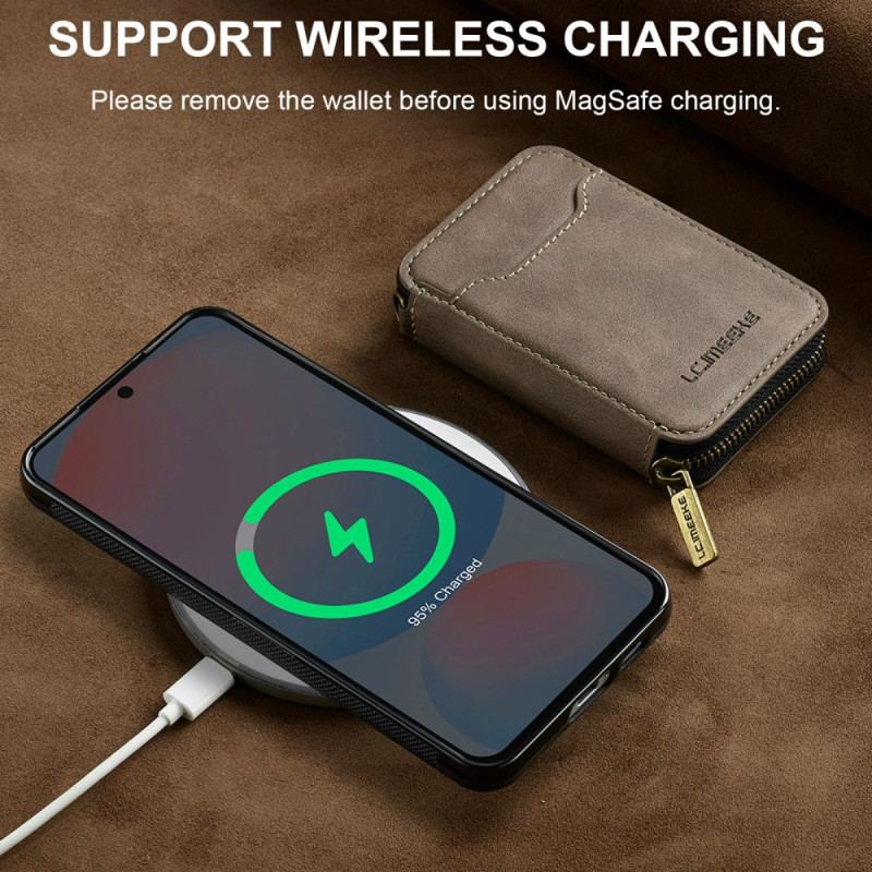 Coque Samsung Galaxy S26 Portefeuille Magnétique Détachable LC.IMEEKE