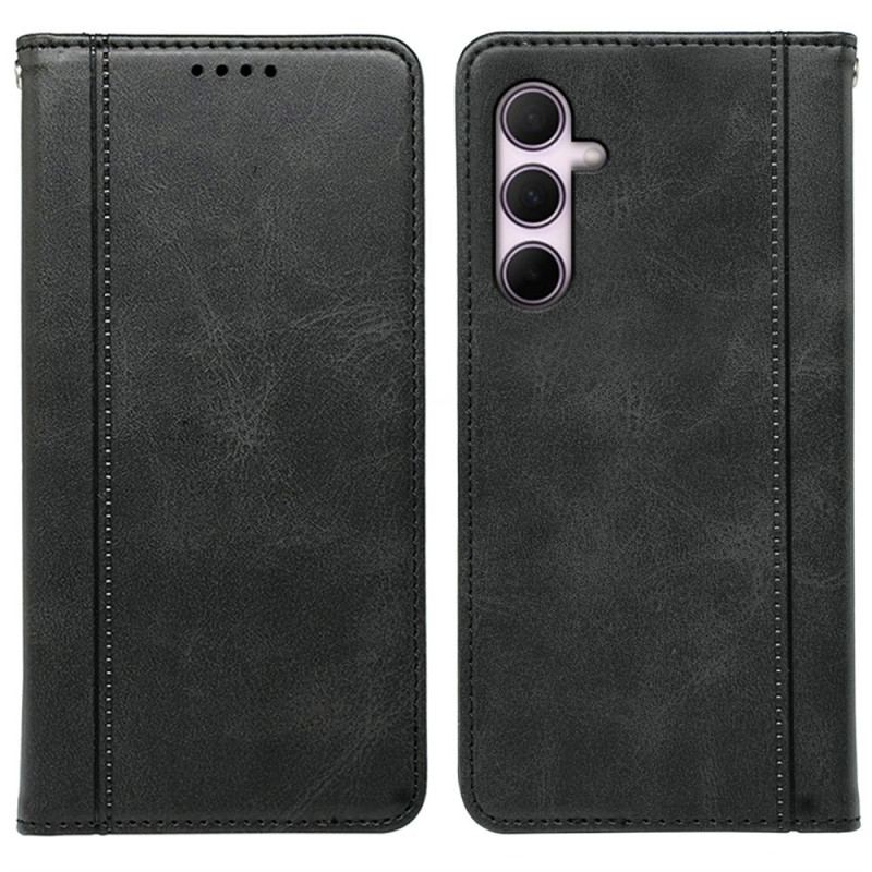 Flip Cover Samsung Galaxy S26 Effet Cuir Liseré