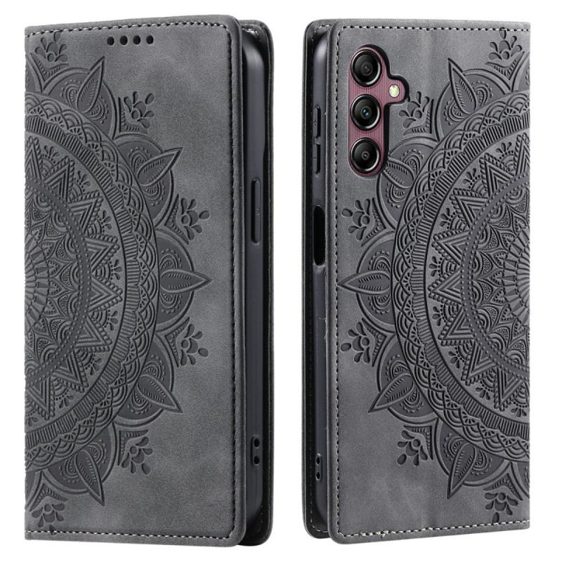 Flip Cover Samsung Galaxy S26 Effet Daim Mandala