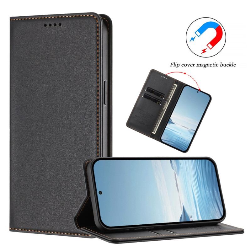 Flip Cover Samsung Galaxy S26 Fermeture Magnétique et Protection RFID