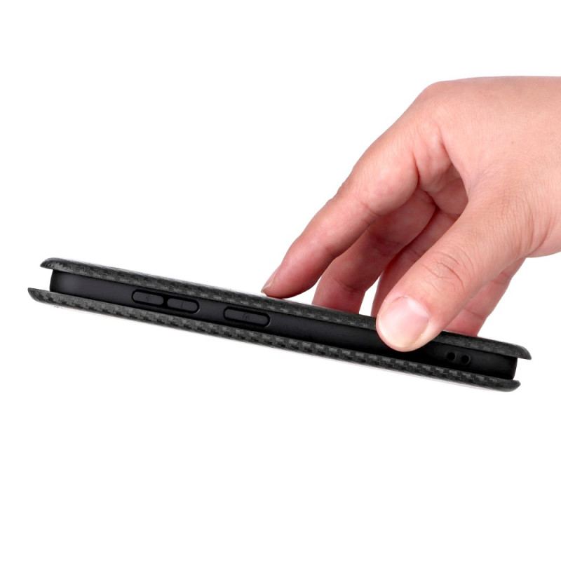 Flip Cover Samsung Galaxy S26 Texture Fibre de Carbone