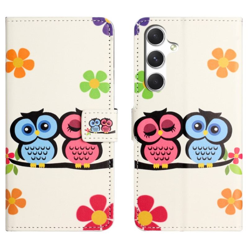 Housse Samsung Galaxy S26 Couple de Hiboux