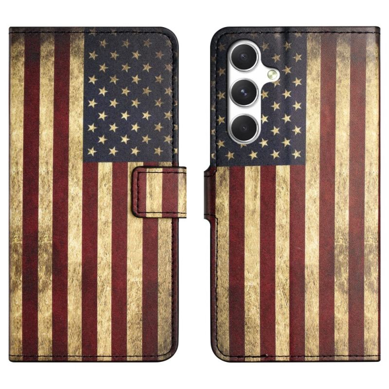 Housse Samsung Galaxy S26 Drapeau Américain Vintage