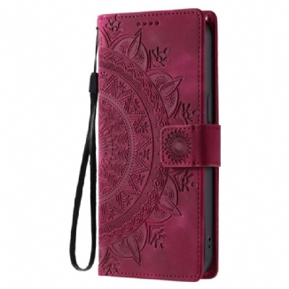 Housse Samsung Galaxy S26 Effet Daim Mandala