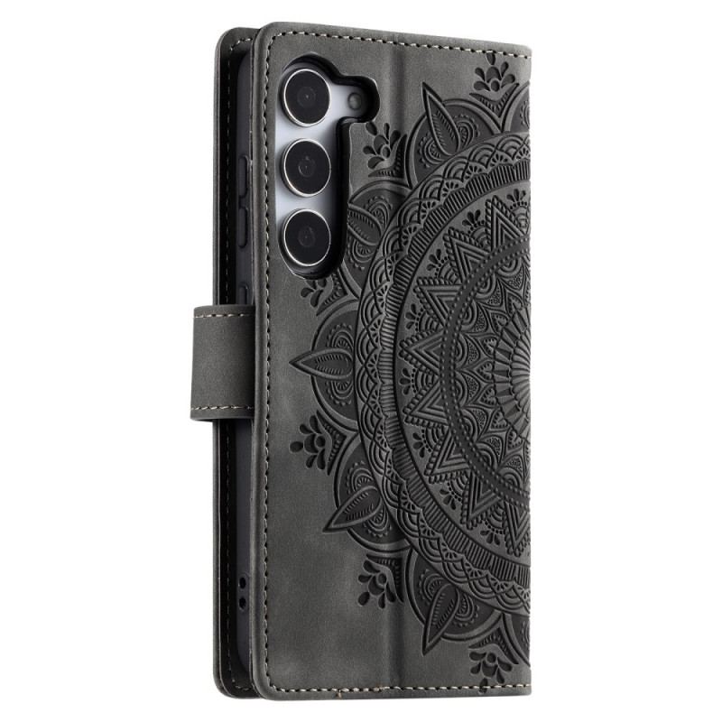 Housse Samsung Galaxy S26 Effet Daim Mandala