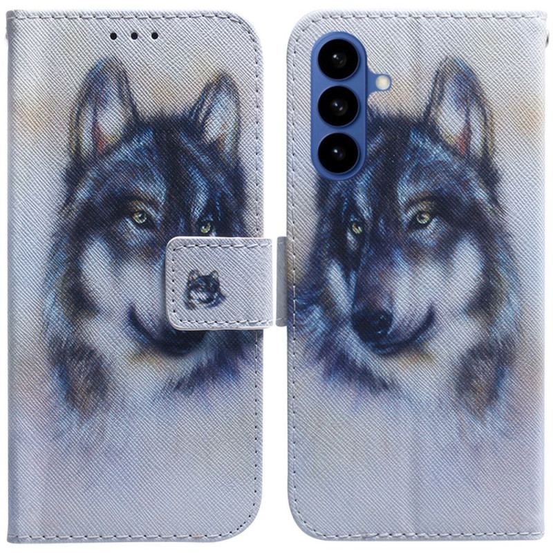 Housse Samsung Galaxy S26 Loup Aquarelle