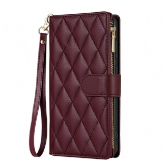 Housse Samsung Galaxy S26 Matelassée avec Bandoulière Ajustable