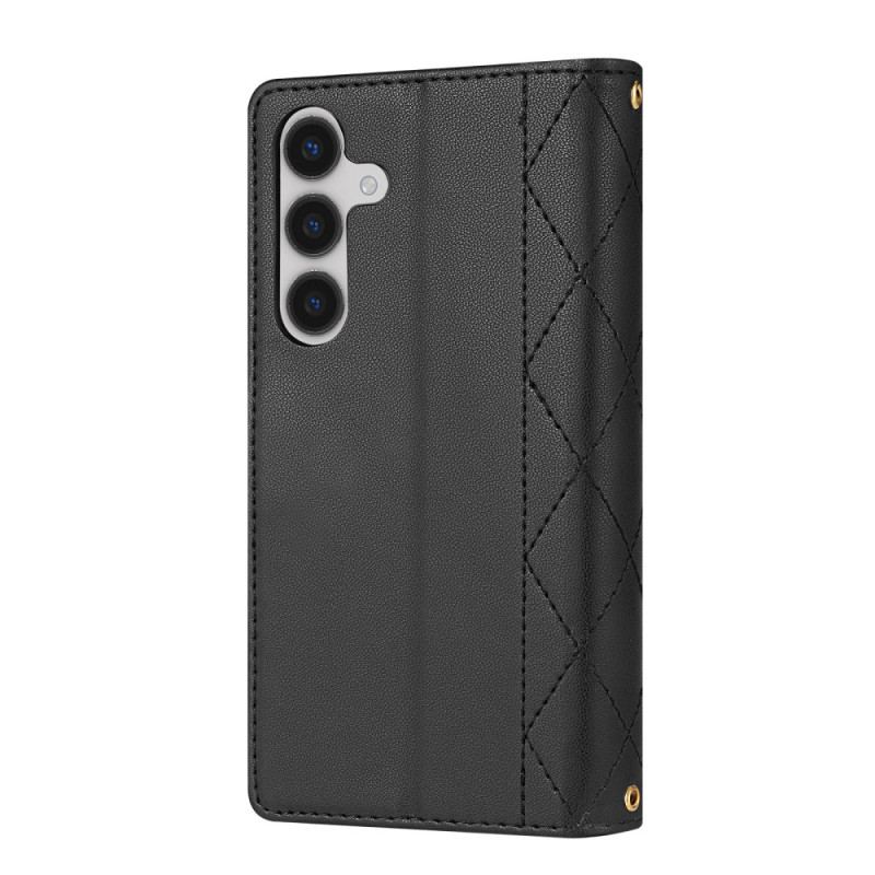 Housse Samsung Galaxy S26 Matelassée avec Bandoulière Ajustable