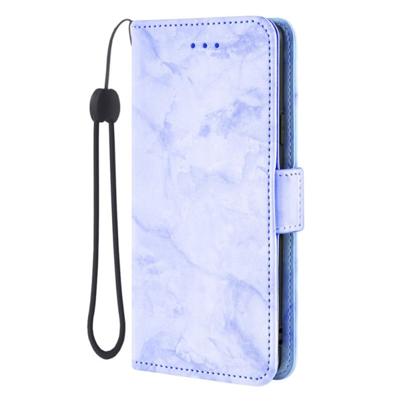 Housse Samsung Galaxy S26 Motif Marbre et Double Fermoir