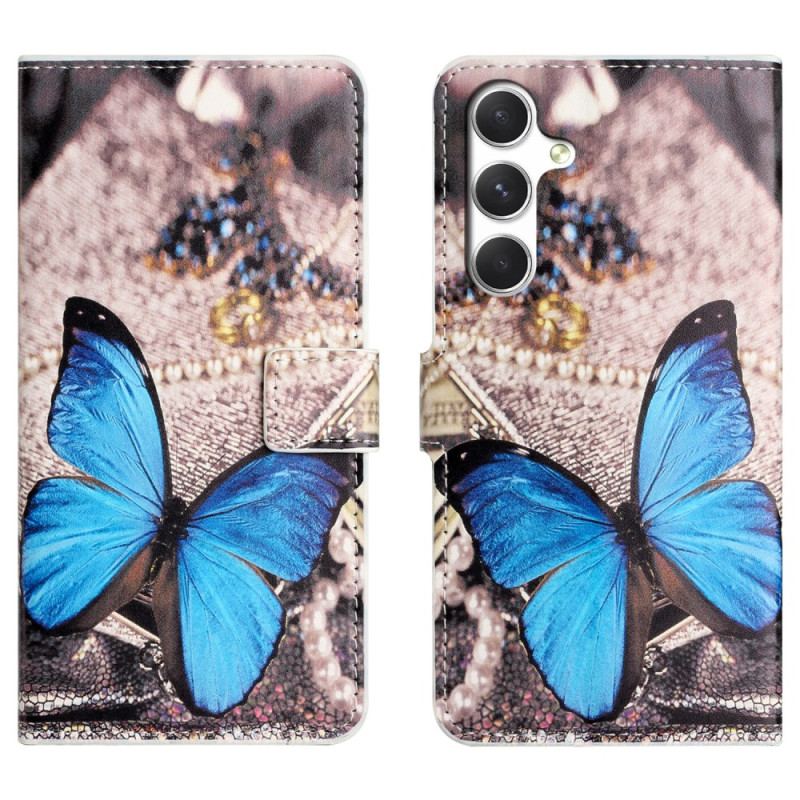 Housse Samsung Galaxy S26 Papillon Bleu