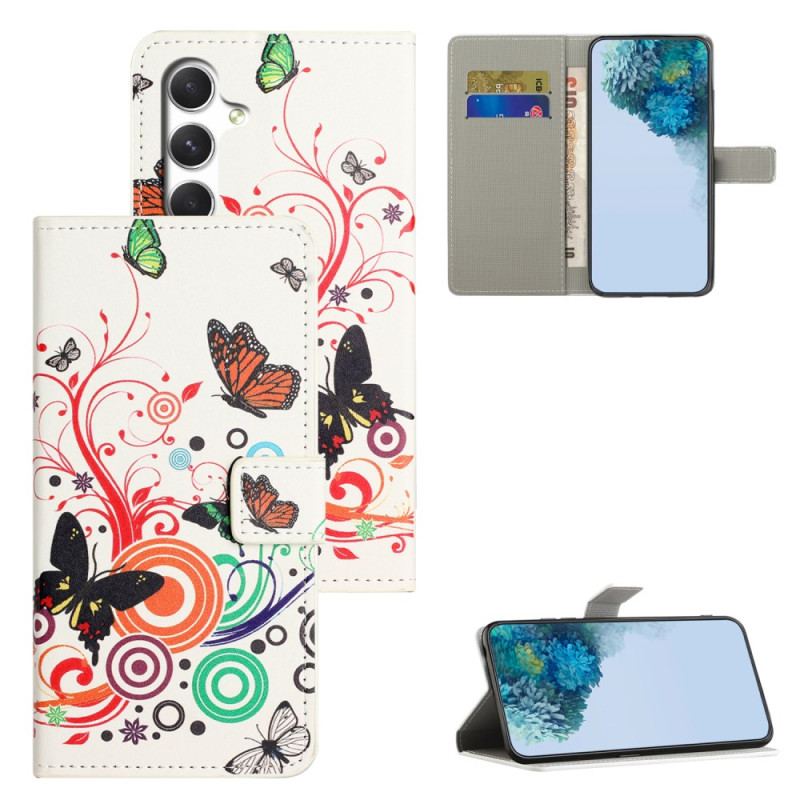Housse Samsung Galaxy S26 Papillons Blancs