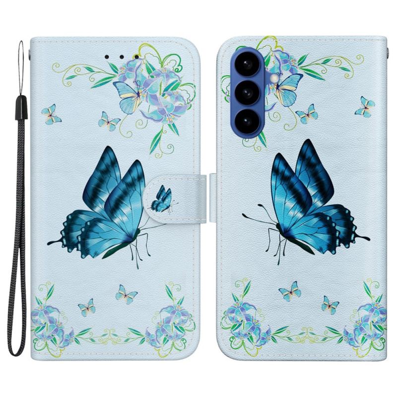 Housse Samsung Galaxy S26 Petit Papillon Bleu
