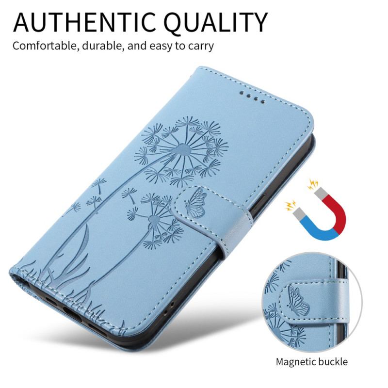 Housse Samsung Galaxy S26 Pissenlits à Lanière