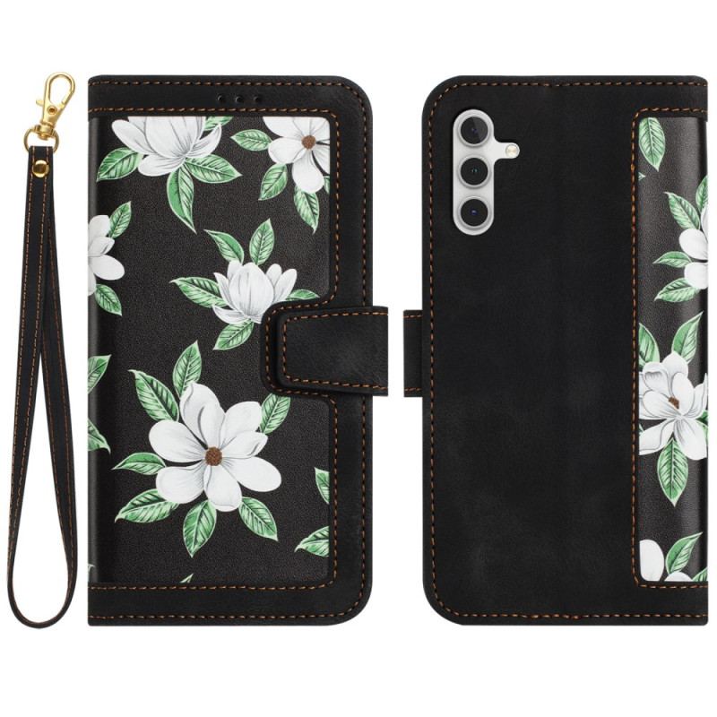 Housse Samsung Galaxy S26 Porte-Cartes Motif Floral
