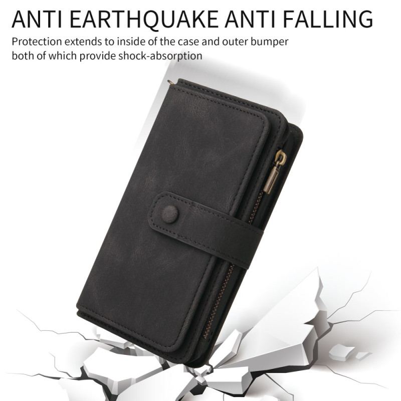 Housse Samsung Galaxy S26 Portefeuille 15 Porte-Cartes et Lanière