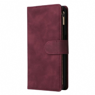 Housse Samsung Galaxy S26 Portefeuille avec Fermeture Éclair Effet Daim