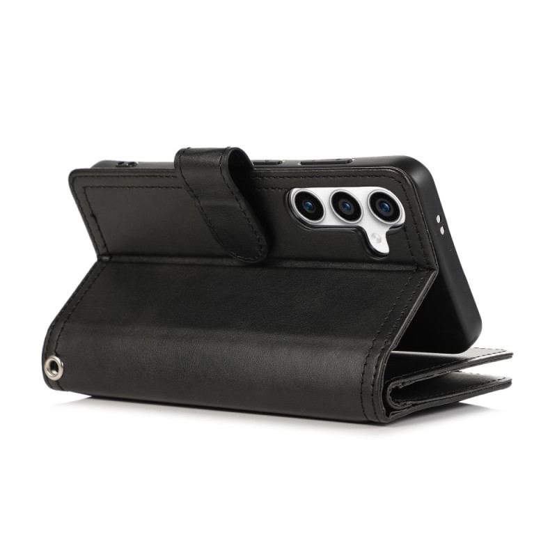 Housse Samsung Galaxy S26 Portefeuille Magnétique et Lanière