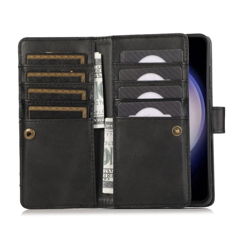 Housse Samsung Galaxy S26 Portefeuille Magnétique et Lanière