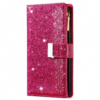 Housse Samsung Galaxy S26 Portefeuille Pailleté