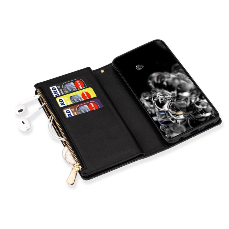 Housse Samsung Galaxy S26 Portefeuille Pailleté