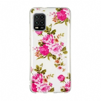 Coque Xiaomi Mi 10 Lite Fleurs Liberty Fluorescente