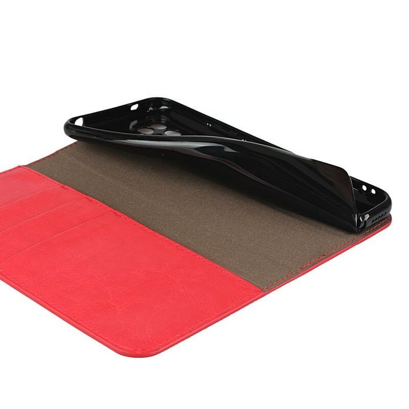 Flip Cover Xiaomi Mi 10 Lite Cuir Véritable