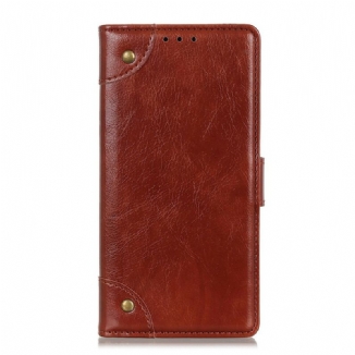 Housse Xiaomi Mi 10 Lite Effet Cuir Nappa Ancien