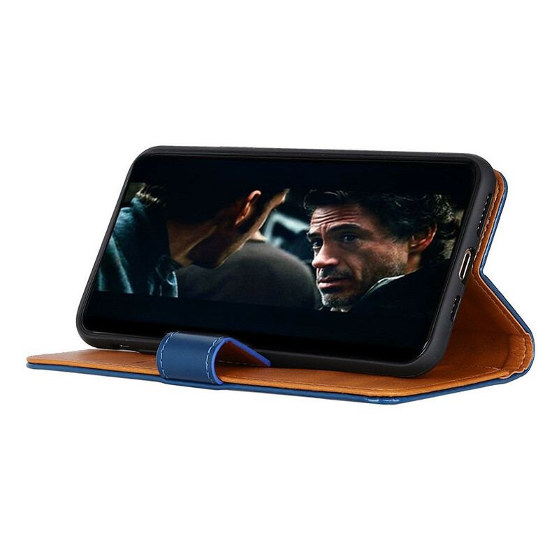 Housse Xiaomi Mi 10 Lite Effet Cuir Tricolore