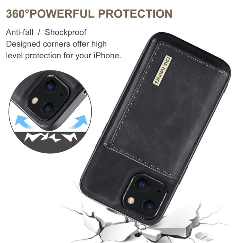 Coque iPhone 14 Plus Porte-Cartes Détachable DG.MING