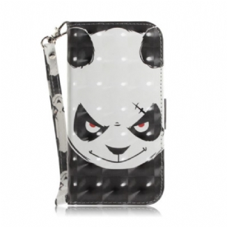 Housse iPhone 14 Plus Angry Panda à Lanière