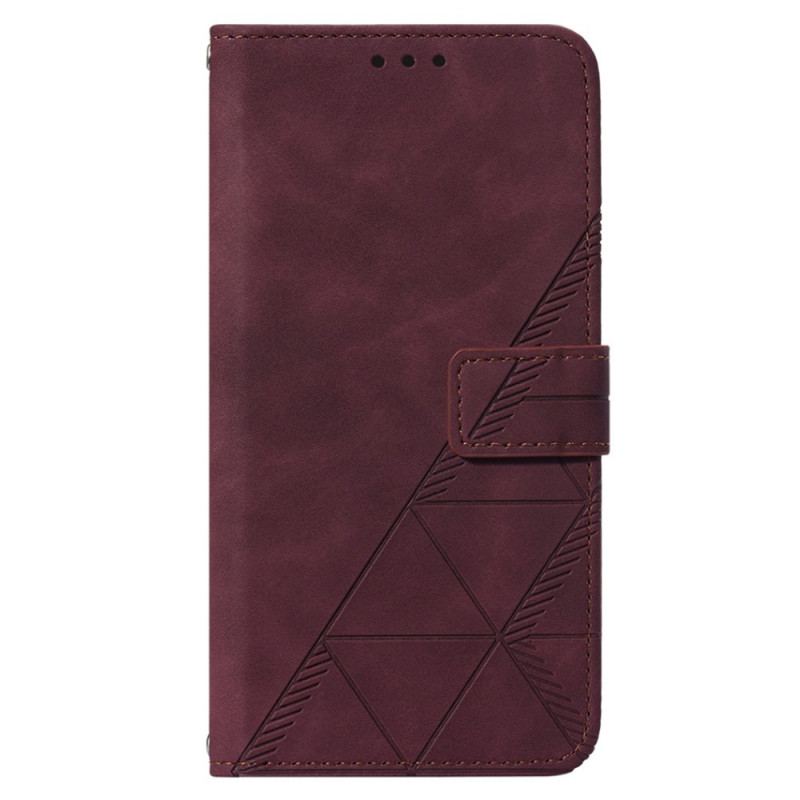 Housse iPhone 14 Plus Effet Cuir Pyramide