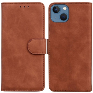 Housse iPhone 14 Plus Style Cuir Couture