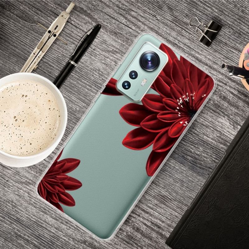 Coque  Xiaomi 12 / 12X  Fleurs Rouges