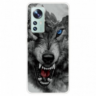 Coque  Xiaomi 12 / 12X  Silicone Loup Sauvage