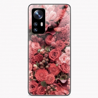 Coque  Xiaomi 12 / 12X  Verre trempé Fleurs Roses