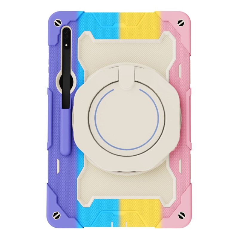 Coque Samsung Galaxy Tab S8 Ultra Poignée Rotative Multifonctionnelle