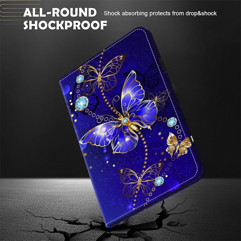 Étui Samsung Galaxy Tab S9 Ultra Papillons Diamant