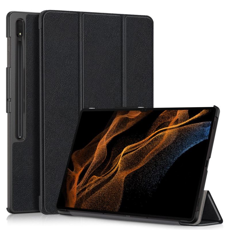 Smart Case Samsung Galaxy Tab S9 Ultra Support Tri-pli Anti-chute