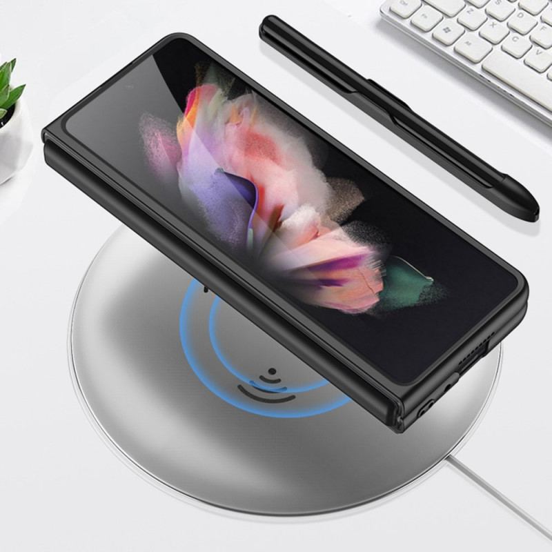 Coque Samsung Galaxy Z Fold 3 5G Effet Cuir Porte-Stylet GKK